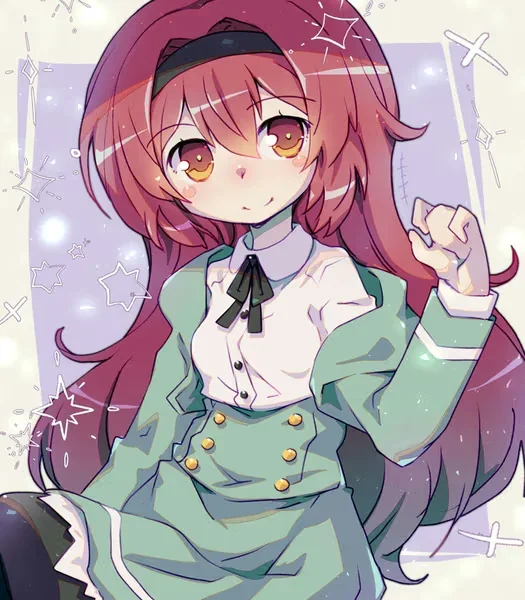 AI generated anime JK school girl character, Kawaii JK, cute school girl styling, sweet affectionate expression, vertical portrait