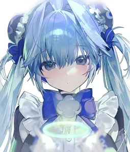 AI generated anime JK school girl character, Maid JK, maid or comfort companion styling, calm supportive expression, vertical portrait