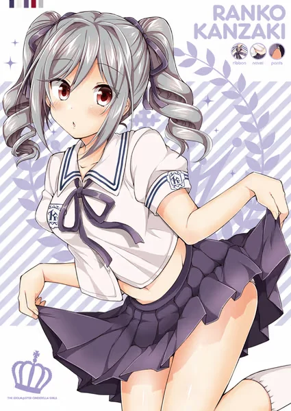AI generated anime JK school girl character, Maid JK, maid or comfort companion styling, calm supportive expression, vertical portrait