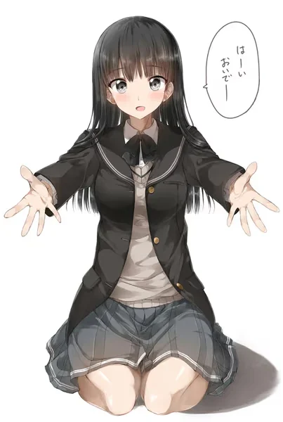 AI generated anime JK school girl character, Realistic JK, natural campus-inspired school girl styling, grounded portrait mood, vertical portrait